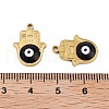 Ion Plating(IP) 316 Stainless Steel Enamel Pendants STAS-U014-72G-03-3