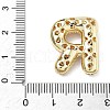 Brass Micro Pave Cubic Zirconia Pendants KK-Z108-02G-R-3