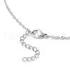304 Stainless Steel Empty Macrame Pouch Pendant Singapore Chain Necklace Making NJEW-JN05278-5
