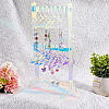 Laser Style Acrylic Earring Display Stands EDIS-WH0029-31-5