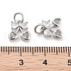 Brass Micro Pave Cubic Zirconia Pendants KK-P271-04P-B-3