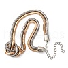 Iron Snake Chain Necklaces for Women NJEW-U046-01GP-2