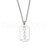 201 Stainless Steel Pendant Necklaces for Man NJEW-Q336-02C-P-1