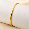 304 Stainless Steel Plain Bangles for Women BJEW-V004-02A-G-3