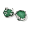Natural & Synthetic Mixed Stone Heart Pendants G-S391-01-3