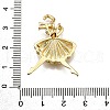 Rack Plating Brass Micro Pave Cubic Zirconia Pendants KK-D343-14G-D-3