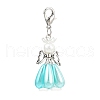 Angel Handmade Glass Seed Beaded & Acrylic Pendants Decorations HJEW-MZ00271-4