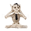 Halloween Theme Resin Skeleton Display Decorations PW-WGE5C74-02-1