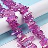 Natural Quartz Crystal Points Beads Strands G-K181-B24-4