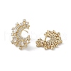 Rack Plating Brass Stud Earrings for Women EJEW-A088-16G-2