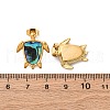 304 Stainless Steel Natural Paua Shell Stud Earrings EJEW-Z103-05G-01-5