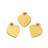 Ion Plating(IP) 304 Stainless Steel Charms STAS-D051-56G-2