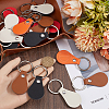 SUNNYCLUE 5 Colors Alloy Blanks Keychains KEYC-SC0001-28-3