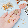 Beebeecraft 160Pcs Brass Crimp Bead Cover FIND-BBC0003-65A-G-3