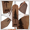 Cowhide Leather Labels AJEW-WH0386-0048-4