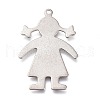 Non-Tarnish 304 Stainless Steel Pendants STAS-H113-09P-1