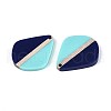 Opaque Resin & Wood Pendants RESI-T057-74A-2