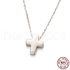 Anti-Tarnish Rhodium Plated 925 Sterling Silver Pendant Necklaces NJEW-H209-01P-4