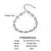 Fashionable Stainless Steel Coffee Bean Chain Anklets for Women CS8470-2-2