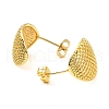 Brass Stud Earrings EJEW-K254-02G-2