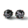 Handmade Bumpy Lampwork Beads X-FOIL-B001-08-2