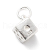 925 Sterling Silver Dice Charms STER-S009-06S-1