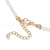 Shell Pearl Bead Pendant Necklaces NJEW-JN05243-5