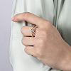 Alloy Micro Pave Cubic Zirconia Finger Rings FS-WGEF5D1-05-1