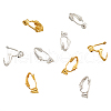 Brass Clip on Earring Converter KK-TA0007-43-1