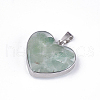 Natural Green Aventurine Pendants X-STAS-T043-01I-2