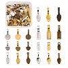 Alloy Glue-on Flat Pad Bails for Pendant Making PALLOY-TA0001-41-11