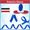   4 Styles Polyester Grosgrain Ribbon & Striped Ribbon OCOR-PH0004-64-4