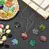 100Pcs Glass Pendants GLAA-CJ0002-33-6