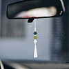 Wood & Wool Felt Balls Car Vent Oil Diffusers HJEW-DR00031-7