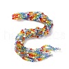 Electroplate & Gradient Color Glass Beads Strands LAMP-M023-02-2