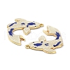 Alloy Enamal Pendants PALLOY-K009-06G-01-2