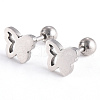 Tarnish Resistant 201 Stainless Steel Barbell Cartilage Earrings EJEW-R147-11-1