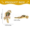 4Pcs Rack Plating Brass Micro Pave Cubic Zirconia Pendants ZIRC-SZ0003-89B-7