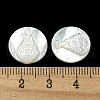 Carved Natural White Shell Cabochons SSHEL-N038-06B-03-3