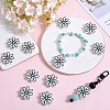 SUNNYCLUE 12Pcs Silicone Focal Beads SIL-SC0001-91-4