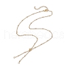 304 Stainless Steel Satellite Chain Slider Necklace Making AJEW-JB01248-01-1