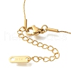 Ion Plating(IP) 304 Stainless Steel Pave Glass Cardano Chain Rectangle Pendant Necklaces NJEW-H037-04G-02-3