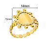 Personality Special-Interest 304 Stainless Steel Finger Rings for Women FS-WG32BFC-07-3