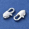 Rack Plating Brass Lobster Claw Clasps KK-F090-23S-01-2