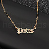Twelve Constellations Stainless Steel Pendant Necklaces WG80545-05-1