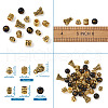 Tibetan Style Alloy Beads and Buddhist Glass Beads TIBEB-TA0001-90AG-02-8