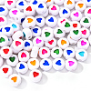 White Opaque Acrylic Beads SACR-YW0001-15-2