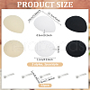 SUPERFINDINGS 6Pcs EVA Cloth Teardrop Fascinator Hat Base for Millinery AJEW-FG0005-05-2