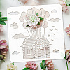 PET Hollow Out Drawing Painting Stencils DIY-WH0391-0424-3