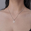 201 Stainless Steel Star of David Pendant Necklace NJEW-OY001-37-2